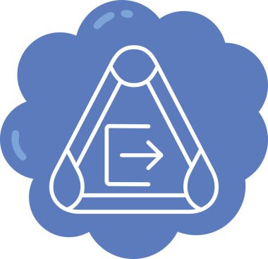 Bulut simgesi vektör illüstrasyonu