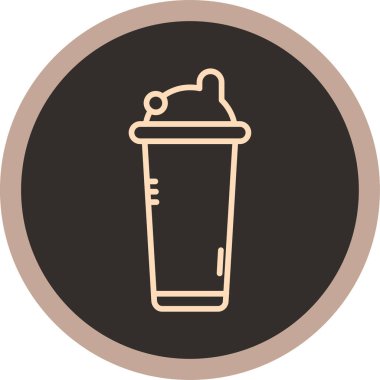 Kahve simgesinin vektör illüstrasyonu