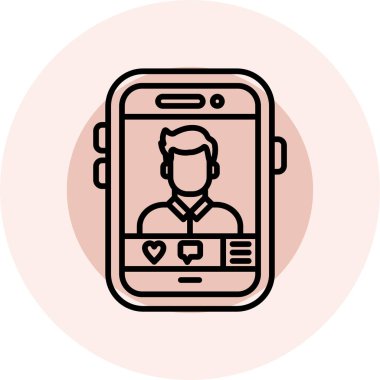 Akıllı telefon tutan adamın vektör illüstrasyon tasarımı