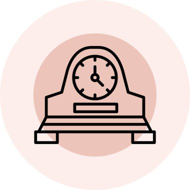 Alarm simgesi vektör illüstrasyonu