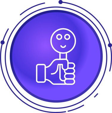 el simgesi vektör illüstrasyonu