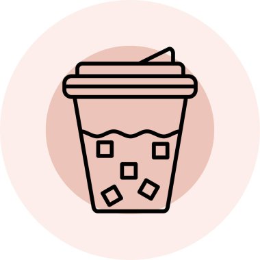 kahve içeceği ikon vektör illüstrasyonu