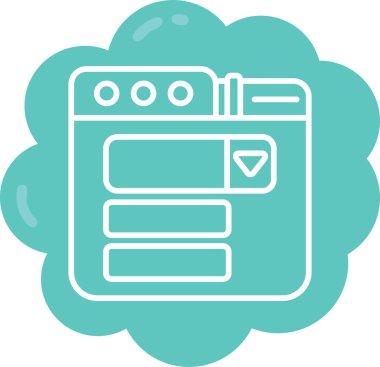 Mutfak simgesi, vektör illüstrasyonu