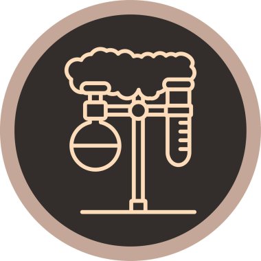 Bir test tübü simgesinin vektör çizimi