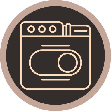 Modern simgenin vektör illüstrasyonu