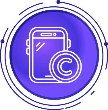 Beyaz arkaplanda kablosuz ağ simgesi olan akıllı telefon hattı. İnternet teknolojisi. Renkli taslak konsepti. vektör