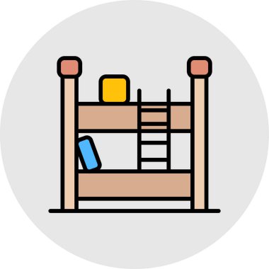 Bebek beşiği renk ana hatları vektörü