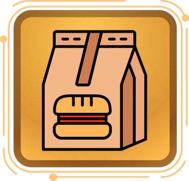 Gıda simgesinin vektör illüstrasyonu