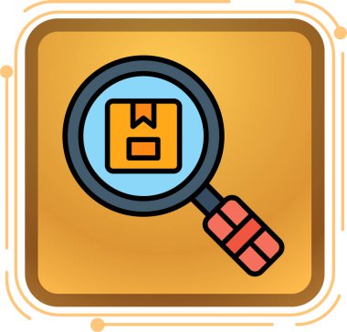 harita arama simgesi vektör illüstrasyonu