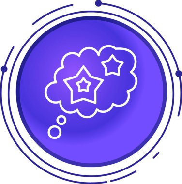 Yıldızlı bir yıldız simgesinin vektör illüstrasyonu