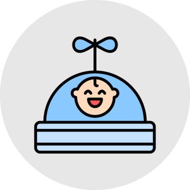 Bebek simgesinin vektör illüstrasyonu