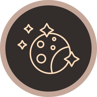 Şirin bir çizgi film simgesinin vektör çizimi