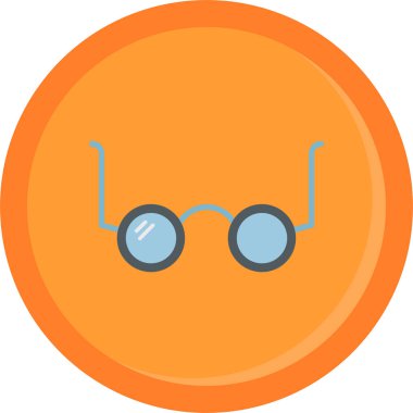 Gözlük. Web simgesi basit illüstrasyon