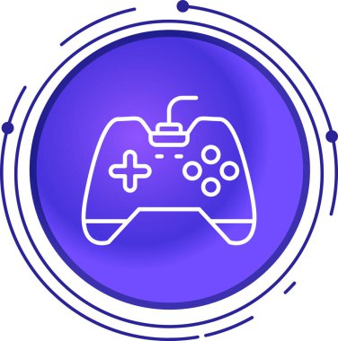 Moda stili izole edilmiş arka planda joystick simgesi