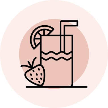 içki ikonu vektör illüstrasyonu