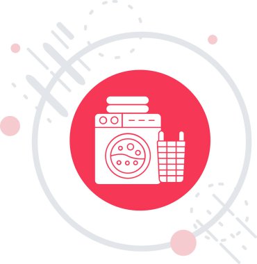 Beyaz arka planda çizgi boya fırçası ve palet simgesi izole edildi. Renkli taslak konsepti. vektör.