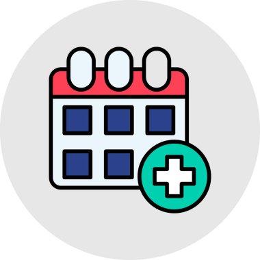 Hastane vektör ikonu. Web tasarımı ve mobil için basit vektör illüstrasyonu