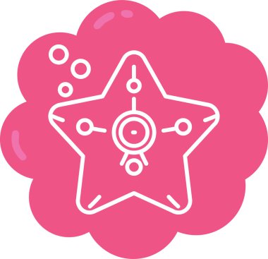 Yıldız. Web simgesi basit illüstrasyon