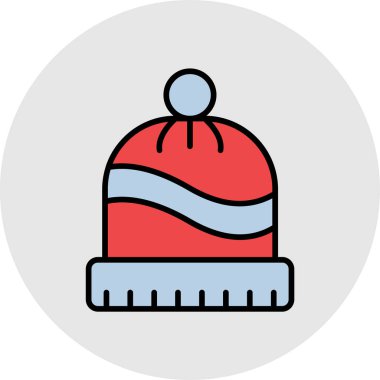 Şapka. Web simgesi basit illüstrasyon