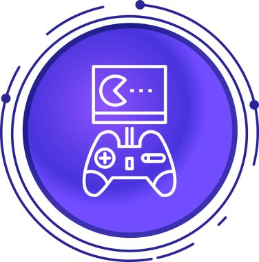 İnce satır biçiminde oyun denetleyici simgesi