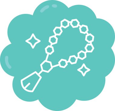 kolye simgesi vektör illüstrasyonu