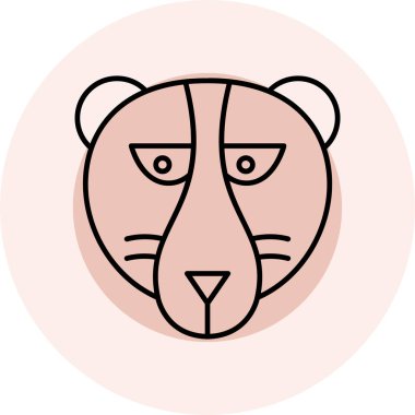 hayvan simgesi vektör illüstrasyonu