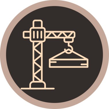 vektör vinç simgesi illüstrasyonu