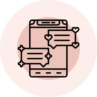 Aşk. Web simgesi basit tasarım