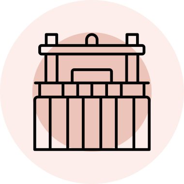 Fıçı. Web simgesi basit illüstrasyon