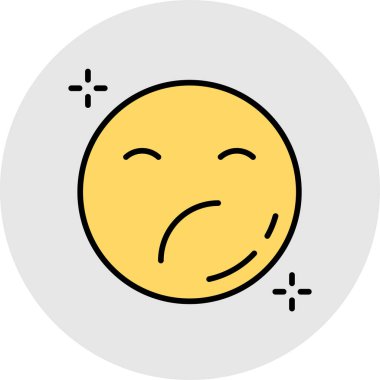 emoji simgesi vektör illüstrasyonu