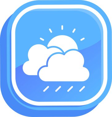 Bulut. Web simgesi basit tasarım