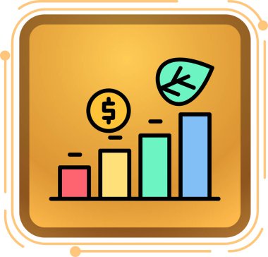 Modern bir simgenin vektör illüstrasyonu