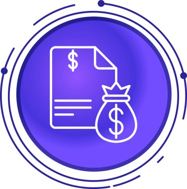 Dolar simgesi vektör illüstrasyonu