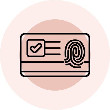 Bir onay simgesinin vektör illüstrasyonu