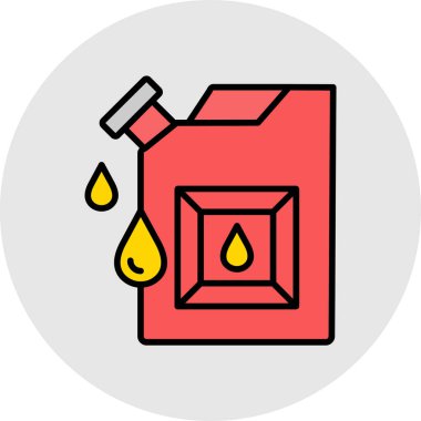 Yağ varili ikonu vektör resimleme grafiği