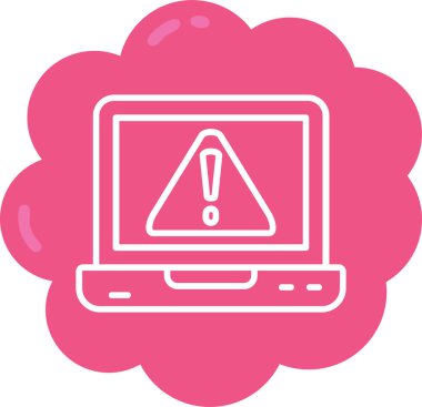 Düz biçimli bilgisayar simgesi uyarısı