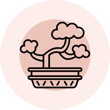 bitki simgesi vektör illüstrasyonu