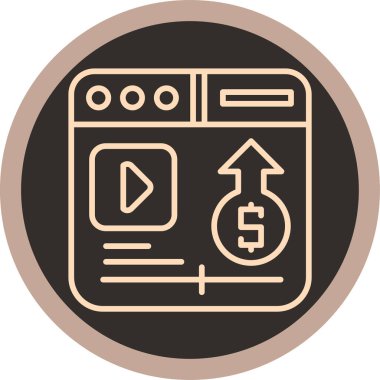 Para için. Web simgesi basit tasarım