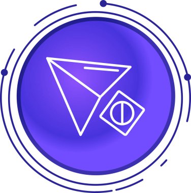 Beyaz arkaplanda pusula simgesi izole edildi. rüzgar yön bulma simgesi. Rüzgar gülü işareti. Renkli taslak konsepti. vektör.