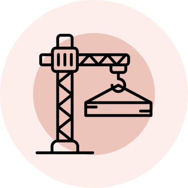 vektör vinç simgesi illüstrasyonu