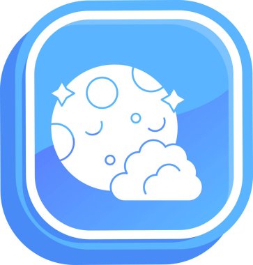 Bulut simgesi vektör illüstrasyonu