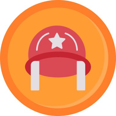 Kask simgesi vektör illüstrasyonu