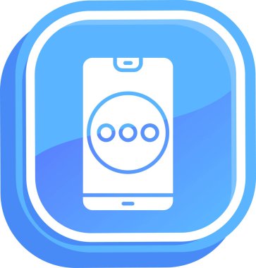 Cep telefonu. Web simgesi basit illüstrasyon