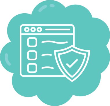 Modern b 'nin vektör illüstrasyonu koruma sembolünden yoksun