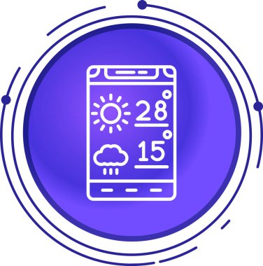 Hava simgesinin vektör illüstrasyonu