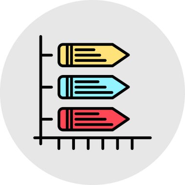 kalem simgesi vektör illüstrasyonu