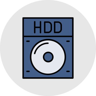 Tek dosya simgesinin vektör illüstrasyonu