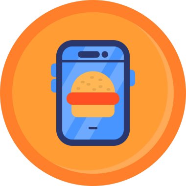 Hamburger fast food ikonu