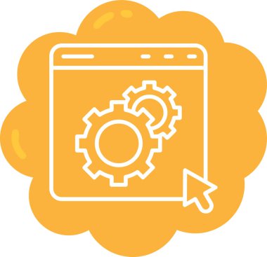 Web geliştirme simgesi, vektör tasarımı