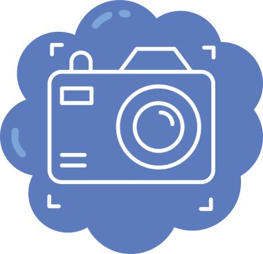 kamera simgesi vektör illüstrasyonu